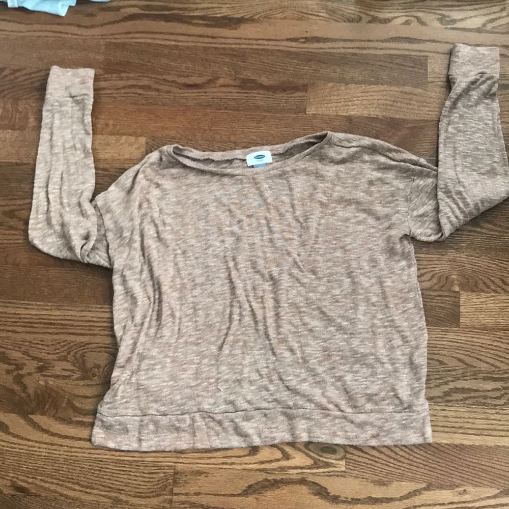 Baggy mauve/beige sweater